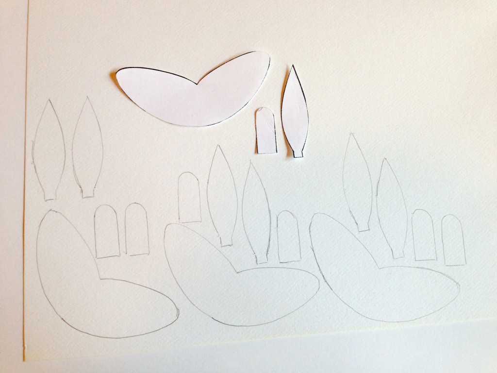 Cut out the pattern and trace on your paper