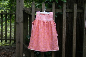 Baby Pinafore dress in cotton fabric